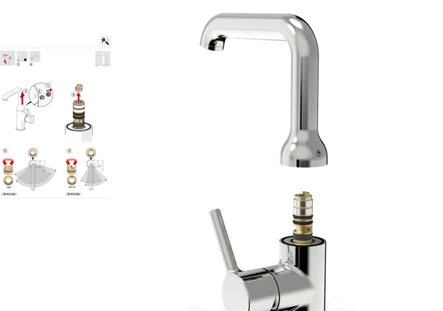 Oras Optima - Limiting spout swivel angle